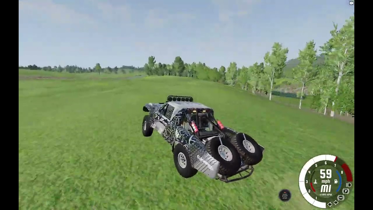 Trophy truck suspension testing