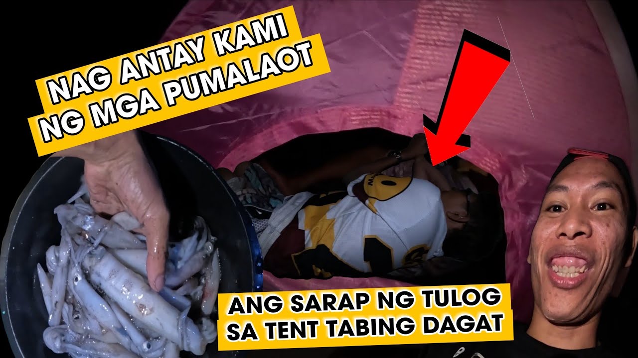 UMPISAHAN NA ANG PAG KABIT NG TENT SA TABING DAGAT HABANG NAGAANTAY DUMATING NA BANGKA 