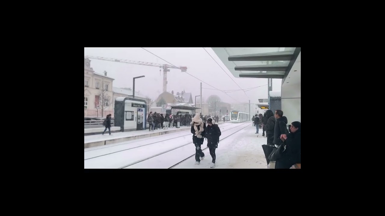 নতুন বছরে দুইবার snowfall পড়লো 🇫🇷🥰