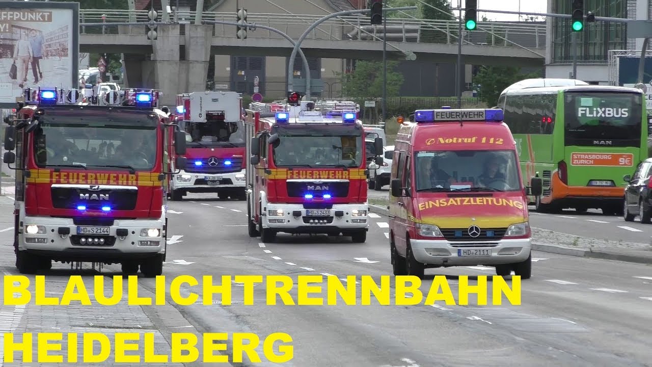 [BLAULICHTRENNBAHN HEIDELBERG] LÖSCHZUG (NEUE LEIH DLK) UND VIELES MEHR!