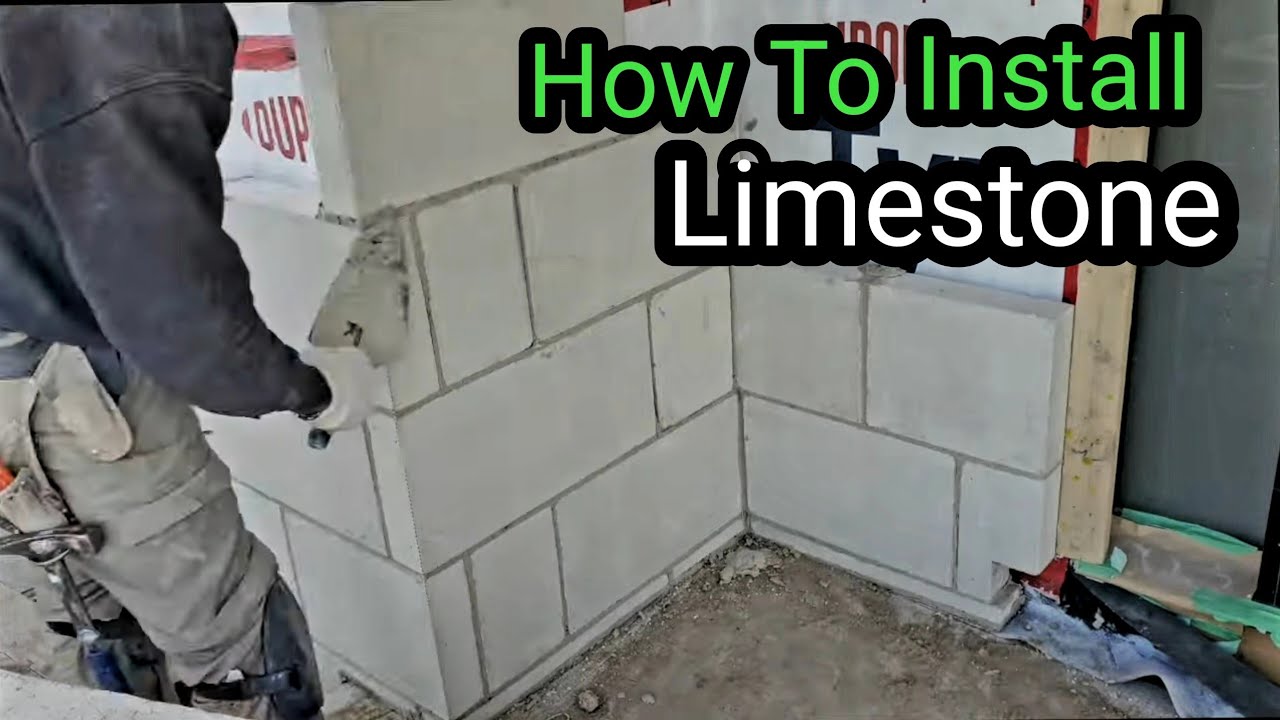 1st Day At Out New Limestone Installation Jobs DIY