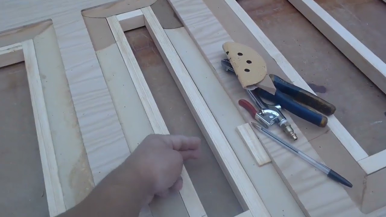 cómo fabricar puerta de tambor con tableros rebajados.