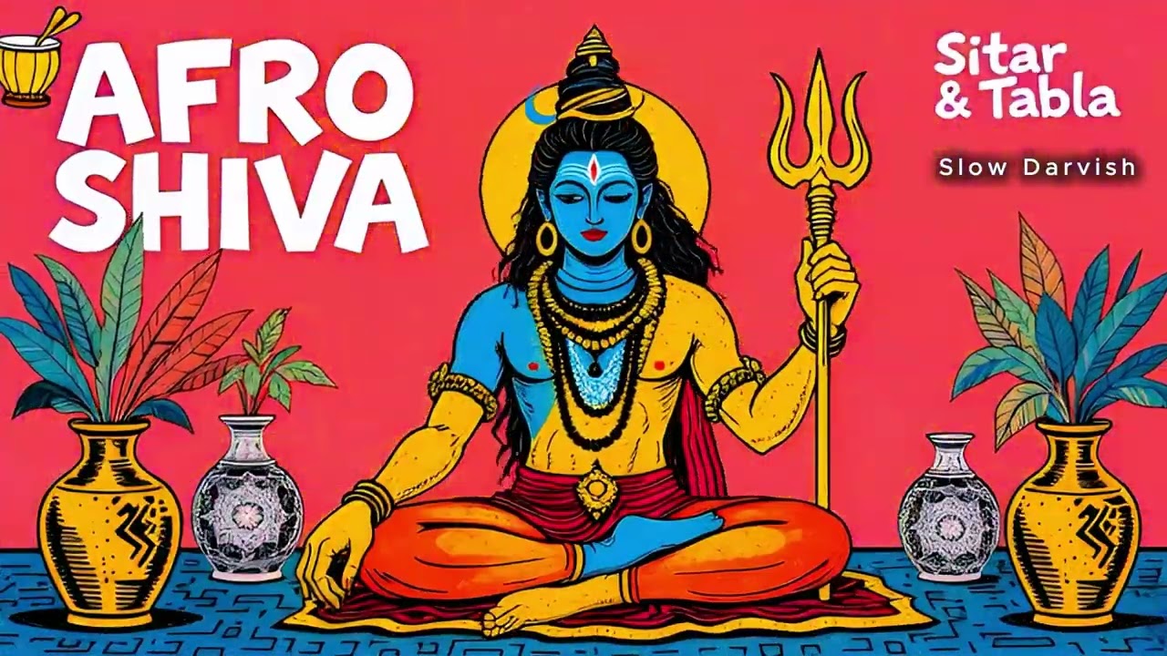 AFRO SHIVA | Afro House Meets Indian Raga Fusion | Sitar & Tribal Jazz Groove #slowdarvish #music
