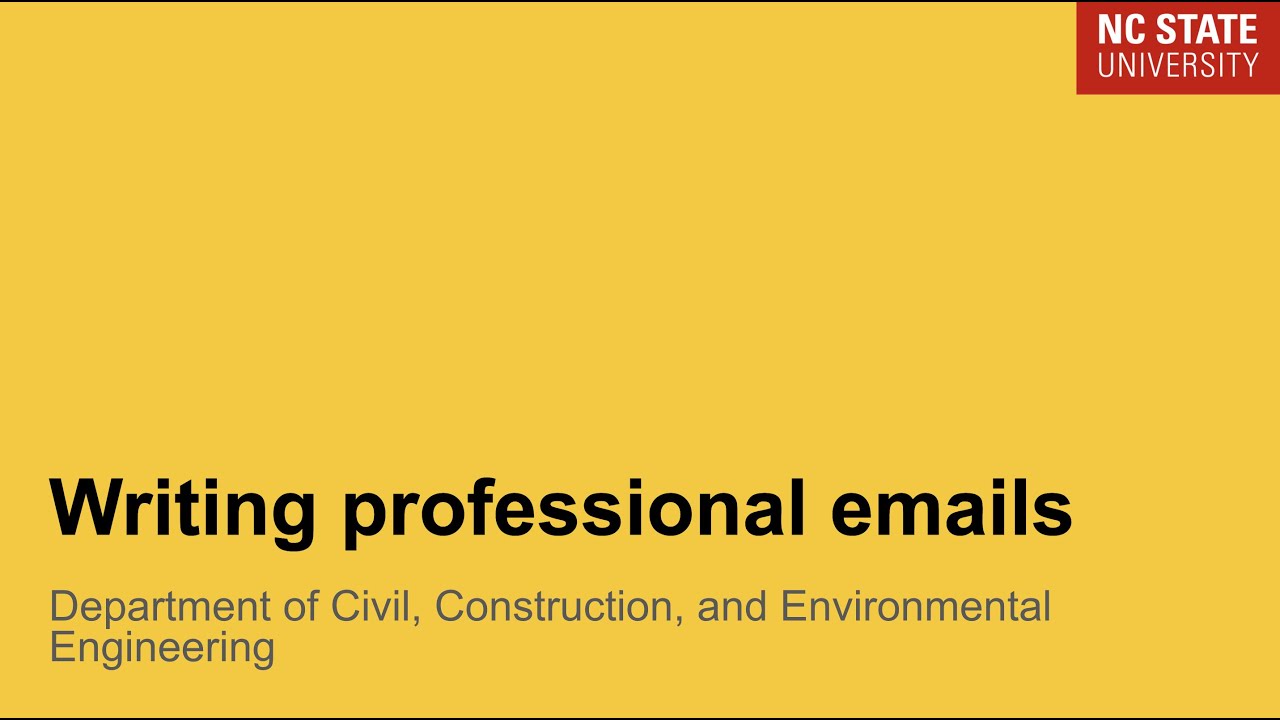 Writing Professional Emails