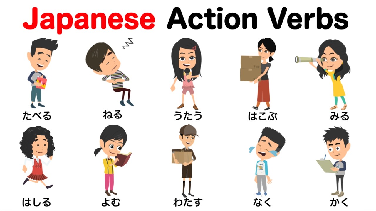 【Japanese Vocabulary】240 Essential Action Verbs In Japanese
