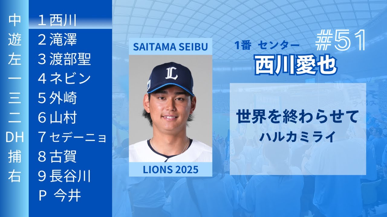 埼玉西武ライオンズ 登場曲メドレー 2025 1-9＋α
