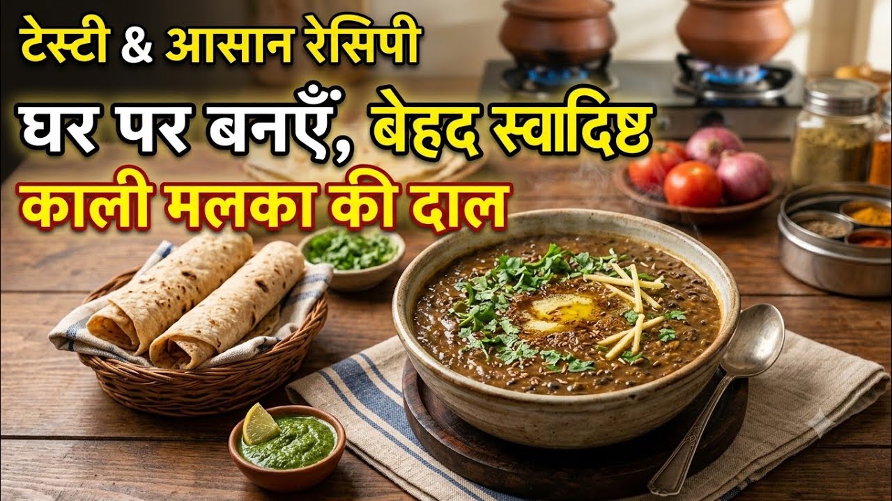 ढाबे जेसी काली मसुर की दाल फिराऐ🥰🤗
