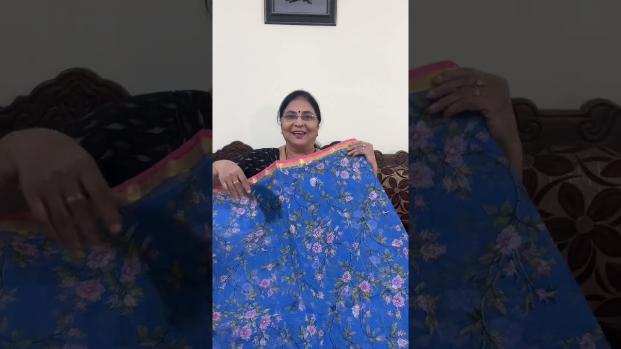 Beautiful cotton kota sarees with digital print with offer price WhatsApp number 7671878074