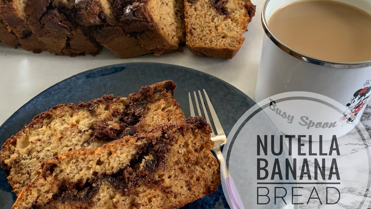 Soft and Moist Nutella Banana Bread