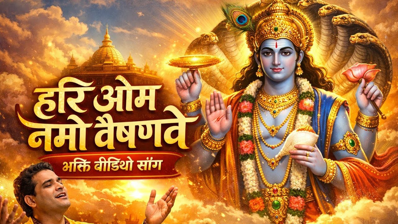 ॐ नमो विष्णवे 🕉️ | Vishnu Mantra Bhajan | ॐ नमः नारायणाय | Shanti Bhajan #bhakti #song 
