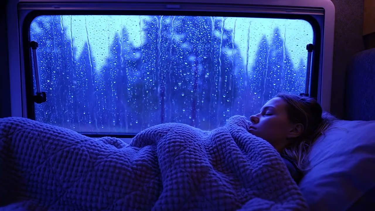 Gentle Roof Rain Ambience Creates a Soft Cocoon of Calm Perfect for Deep Night Sleep