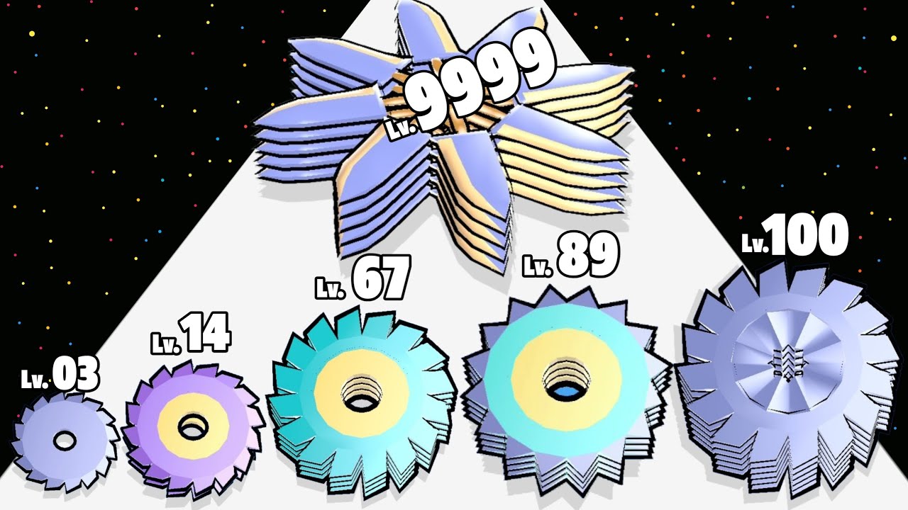 Grinder Run 3D - Level Up Grinder Max Level Gameplay