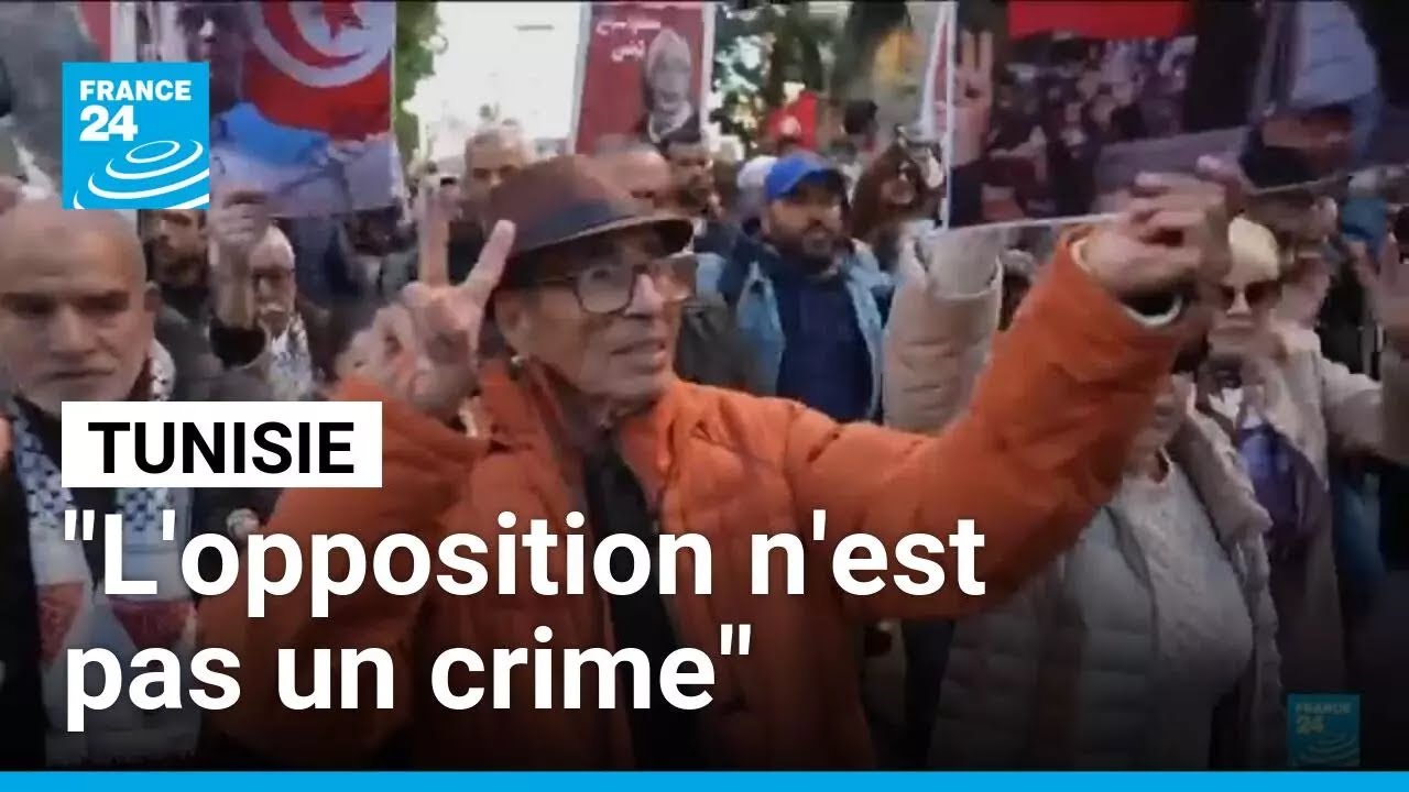Tunisie : des centaines de manifestants &agrave; Tunis contre le pouvoir &bull; FRANCE 24
