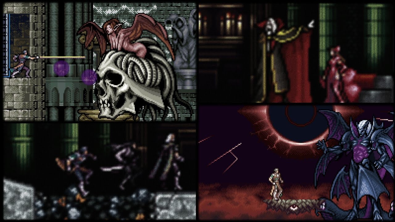 Castlevania Circle of the Moon - All Bosses [no damage]