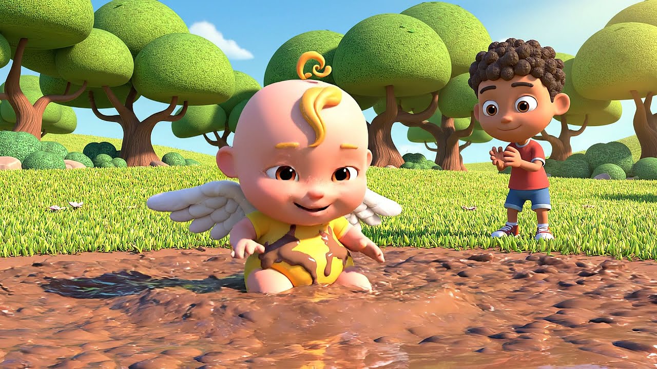 Angry Birds Baby Stella Slid Down the Mud Slide | Nursery Rhymes for Kids & Baby Songs