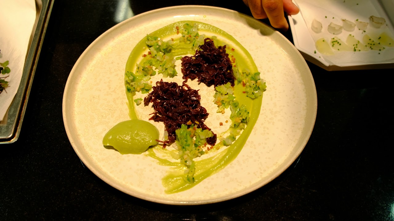Sabarigo prepares a quail dish at Costes Downtown - Budapest