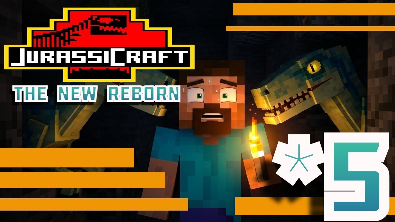 JURASSICRAFT THE NEW REBORN: CAPITULO 5 EL NACER DE LOS DILOCABRONES Y PELEO SIN CAMISA EN LA CUEVA