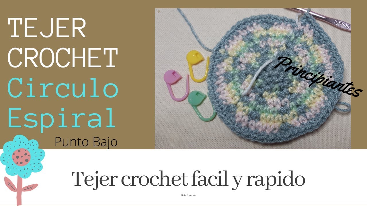 Tejer Crochet: Circulo Espiral