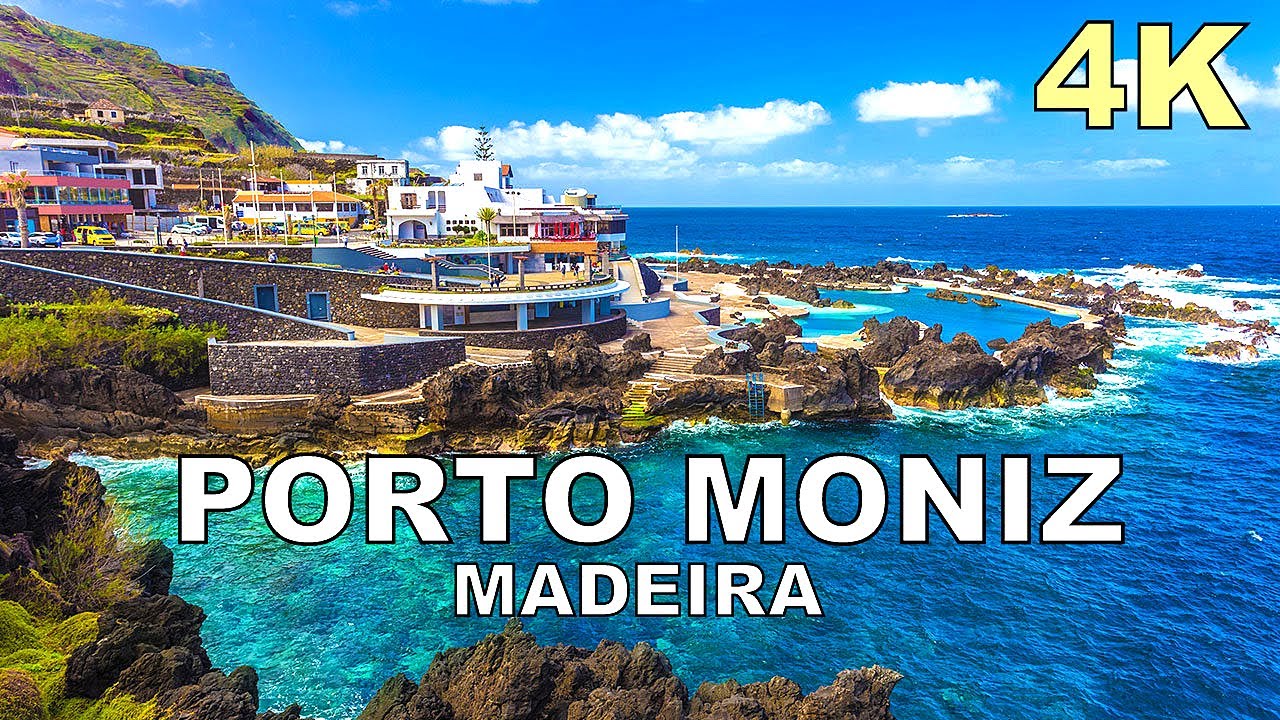 PORTO MONIZ - MADEIRA 4K NATURAL LAVA SWIMMING POOLS