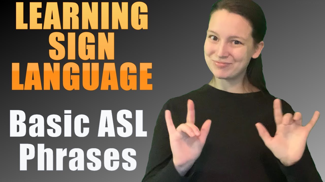 LEARNING SIGN LANGUAGE | Signs for Kids | 24 Basic ASL Phrases