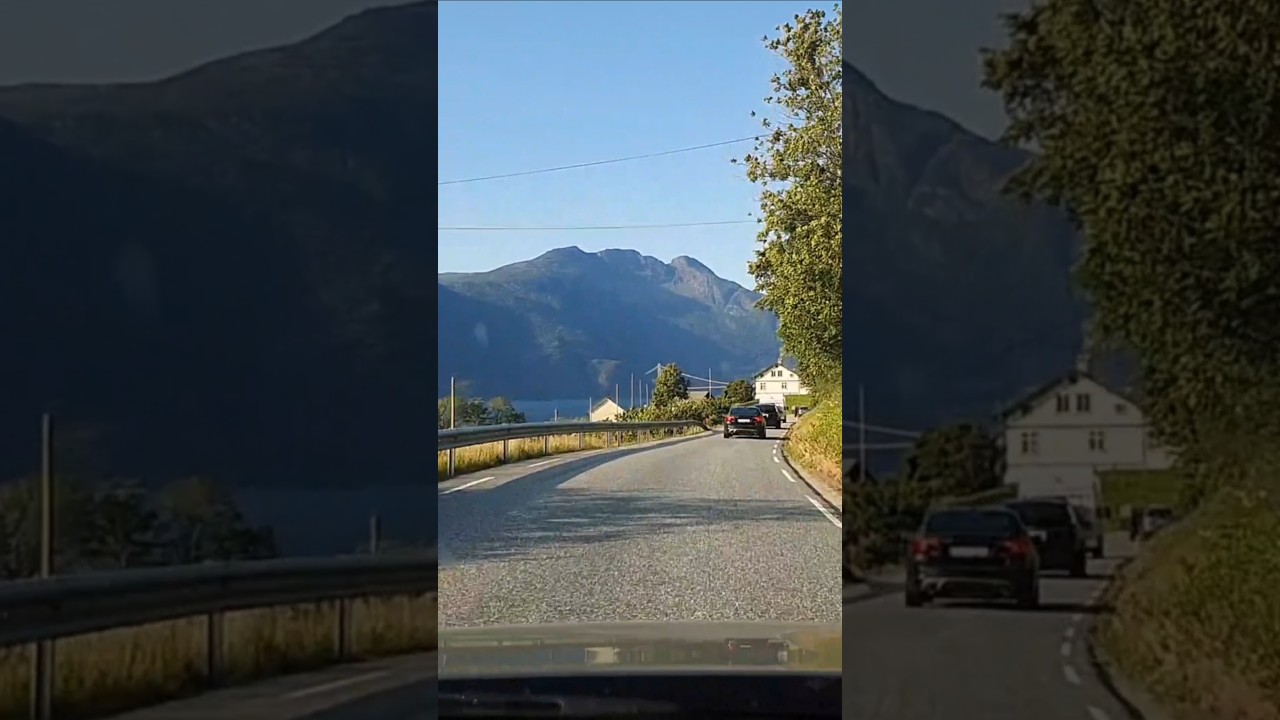 Driving in Hardanger, Norway