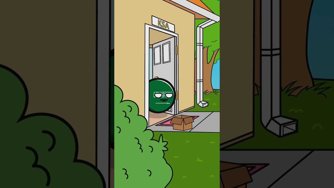 USA Left a mysterious box to Saudi Arabia #countryballs