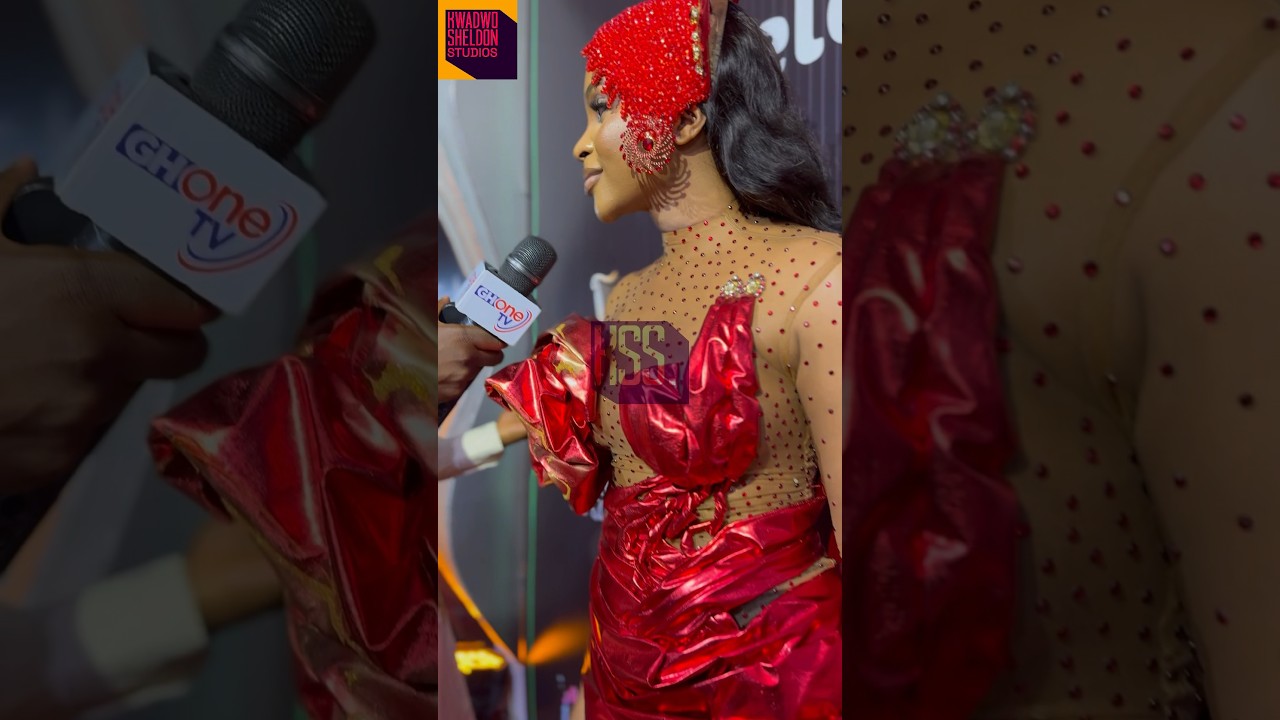 Ghanaian Actress Benedicta Gafah on the red carpet at the TGMas
