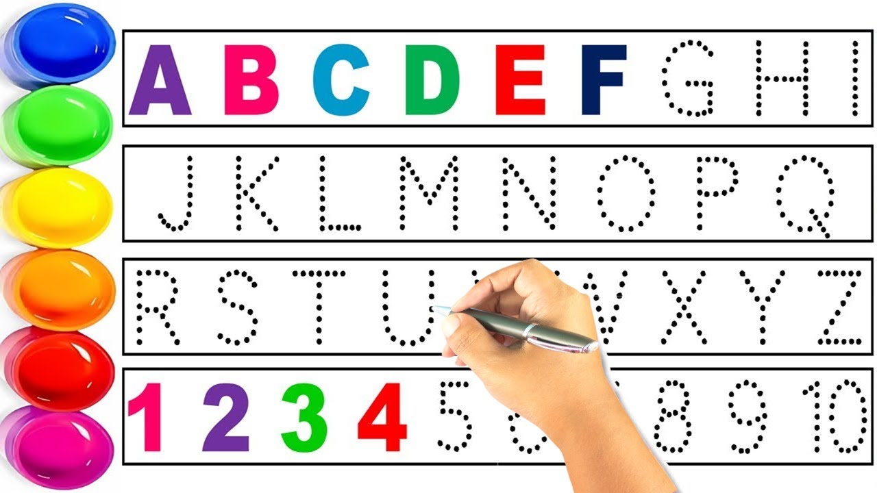 One two three.1 to 10 counting  ABC, ABCD 123, 123 Numbers, learn to count alphabet a to z