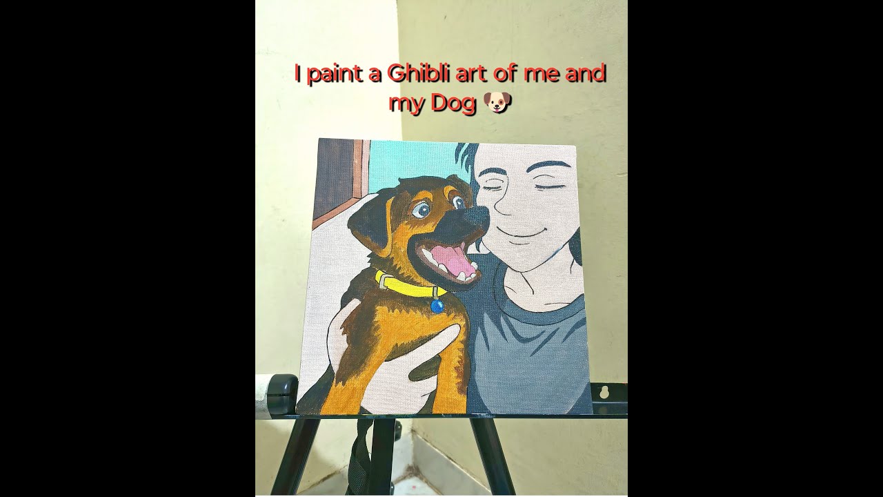 I Painted Me and My Dog in Ghibli Style💝 