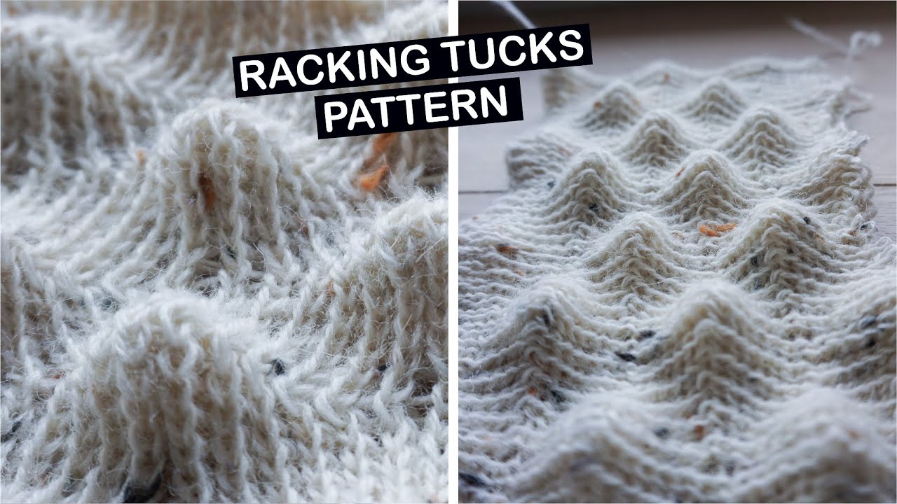 Dragon scales on the knitting machine using the punchcard