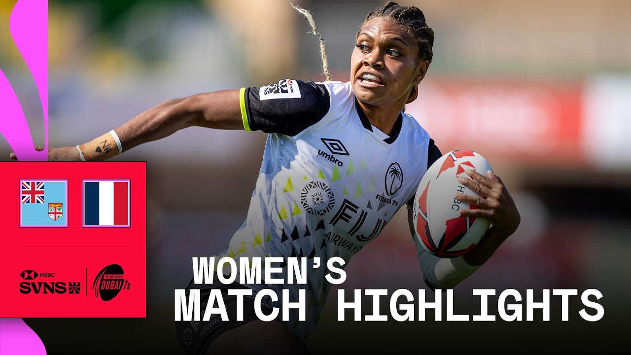 Fiji&rsquo;s Flair on Fire 🔥 | Fiji v France | HSBC SVNS Dubai 2025 | Women's Highlights