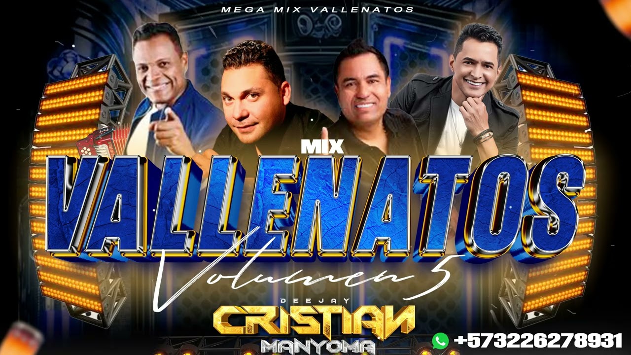 MIX VALLENATO VOL.5 ( NO ES AMIGO EL CORAZON -AYER Y HOY -LUTO DE MI CORAZON -POR ESTAR ADORANDOTE )