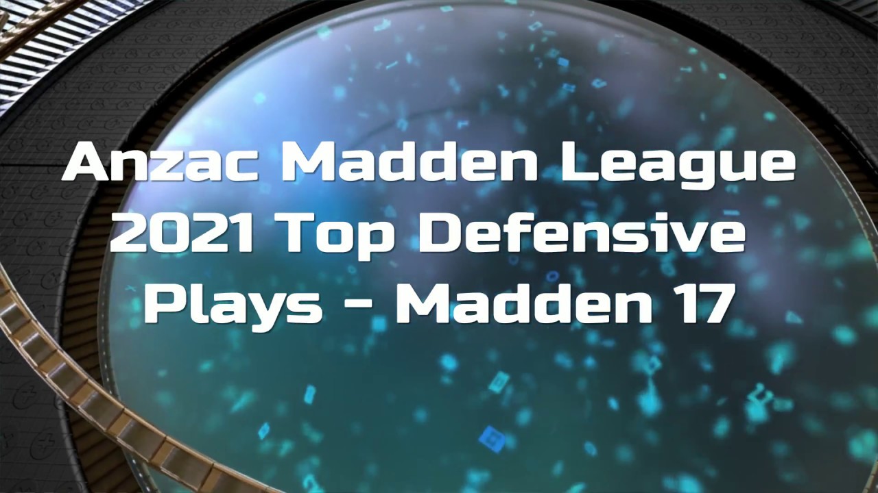 Anzac Madden League CFM 2021 Top 5 Defensive Plays Madden 17