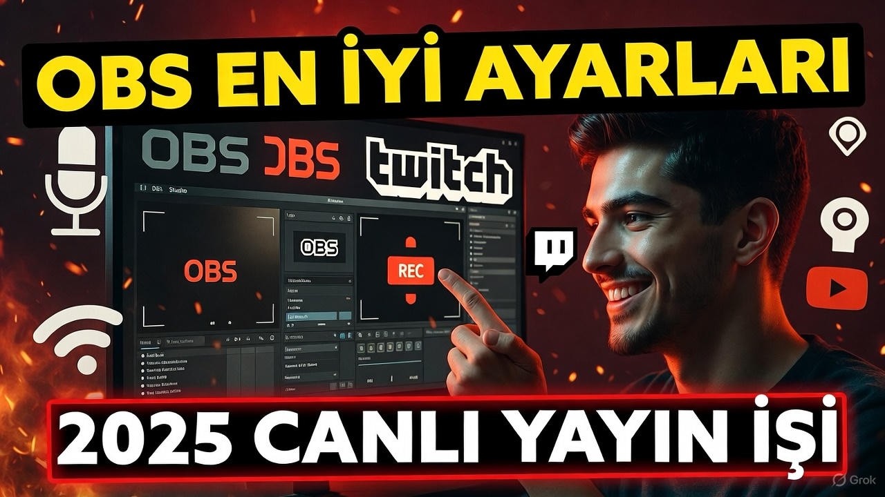 🔥 OBS Studio En İyi Canlı Yayın Ayarları 2025 | Full HD 1080p 60 FPS!
