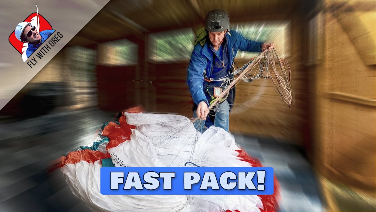 FAST PACK your paraglider for hike and fly!