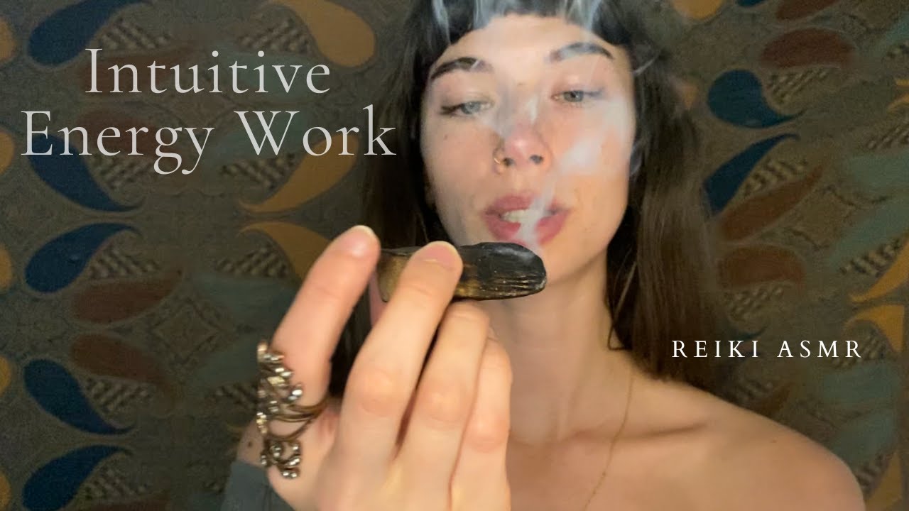 Reiki ASMR ~ Plucking | Fluffing | Energy Pulling | Calming | Relaxing | Intuitive Energy Healing