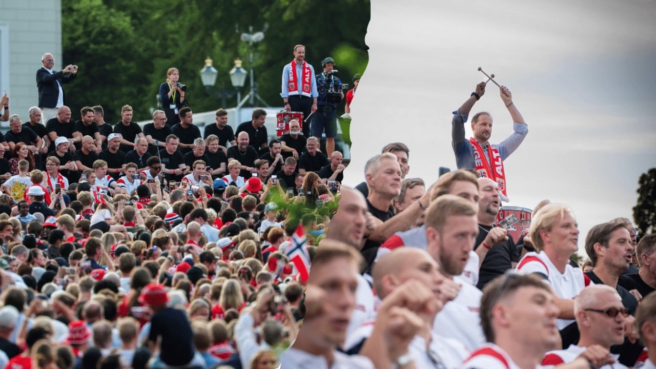 Ro! Ro! Ro! Crown Prince Haakon leads Norway&rsquo;s National Football Team at the Palace