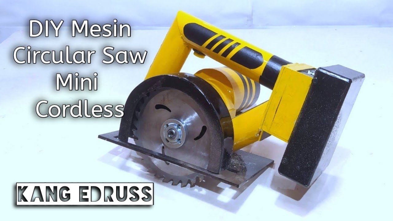 DIY Mesin Circular Saw Cordless Mini menggunakan Dinamo 795 DC
