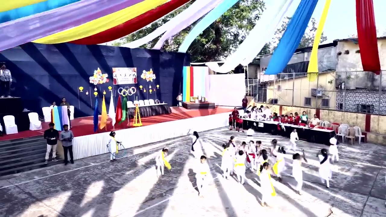 ST FRANCIS XAVIER HIGH SCHOOL, KANJUR MARG EAST | SPORTS DAY 2024 | LEZIM DANCE | 3RD & 4TH STD