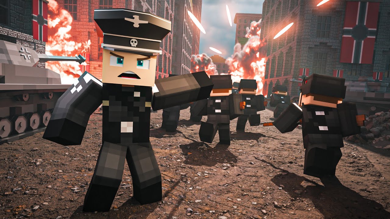 100 игроков симулируют ВТОРУЮ МИРОВУЮ ВОЙНУ в Minecraft Civilization War