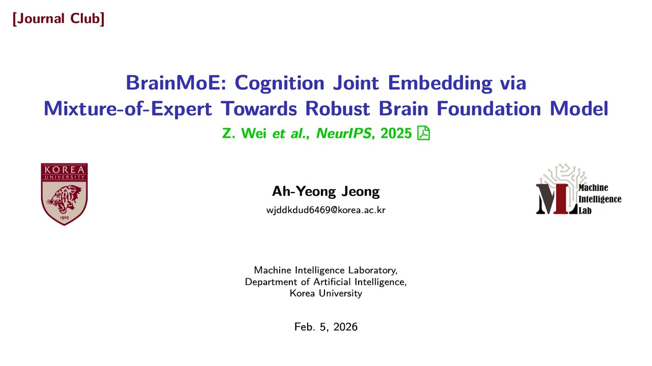 [Journal Club] 20260205_BrainMoE_JAY