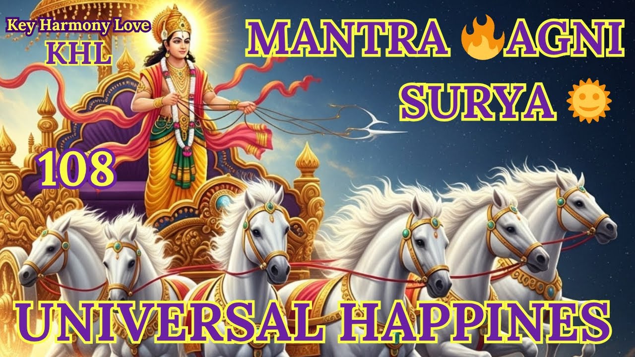 MANTRA SURYA ☀️ AGNI 🔥 Universal Happiness, Peace & Energy Power 🕉️Энергия, Мир, Гармония и Счастье