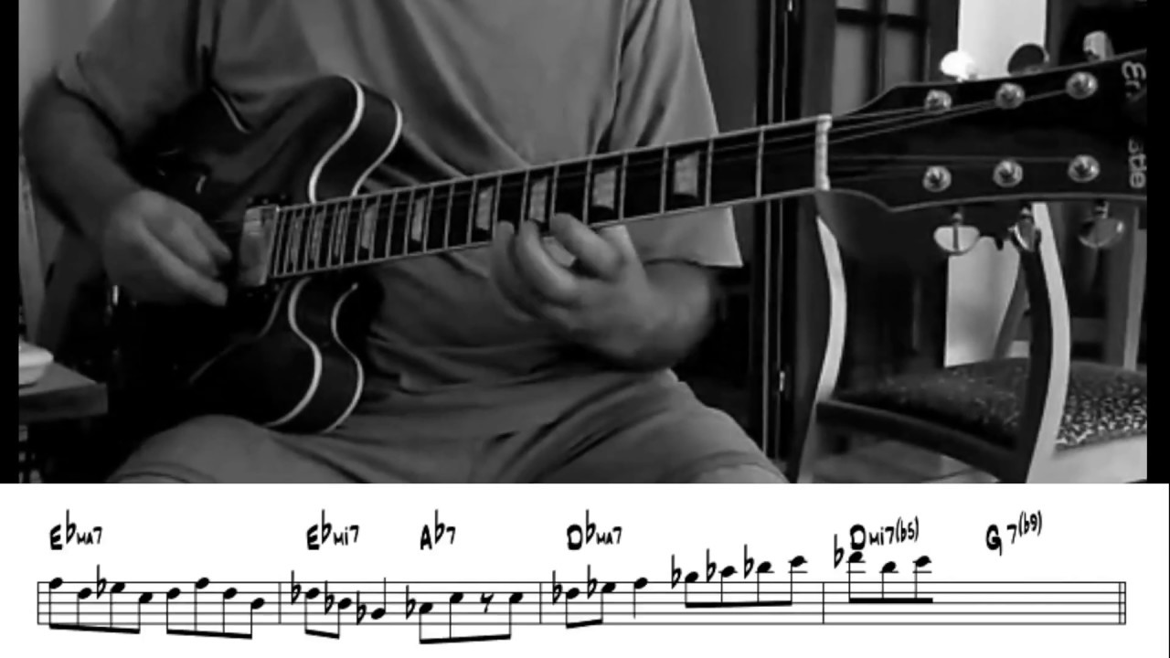 Solar (M. Davis). Transcripción de solo de Pat Metheny en 