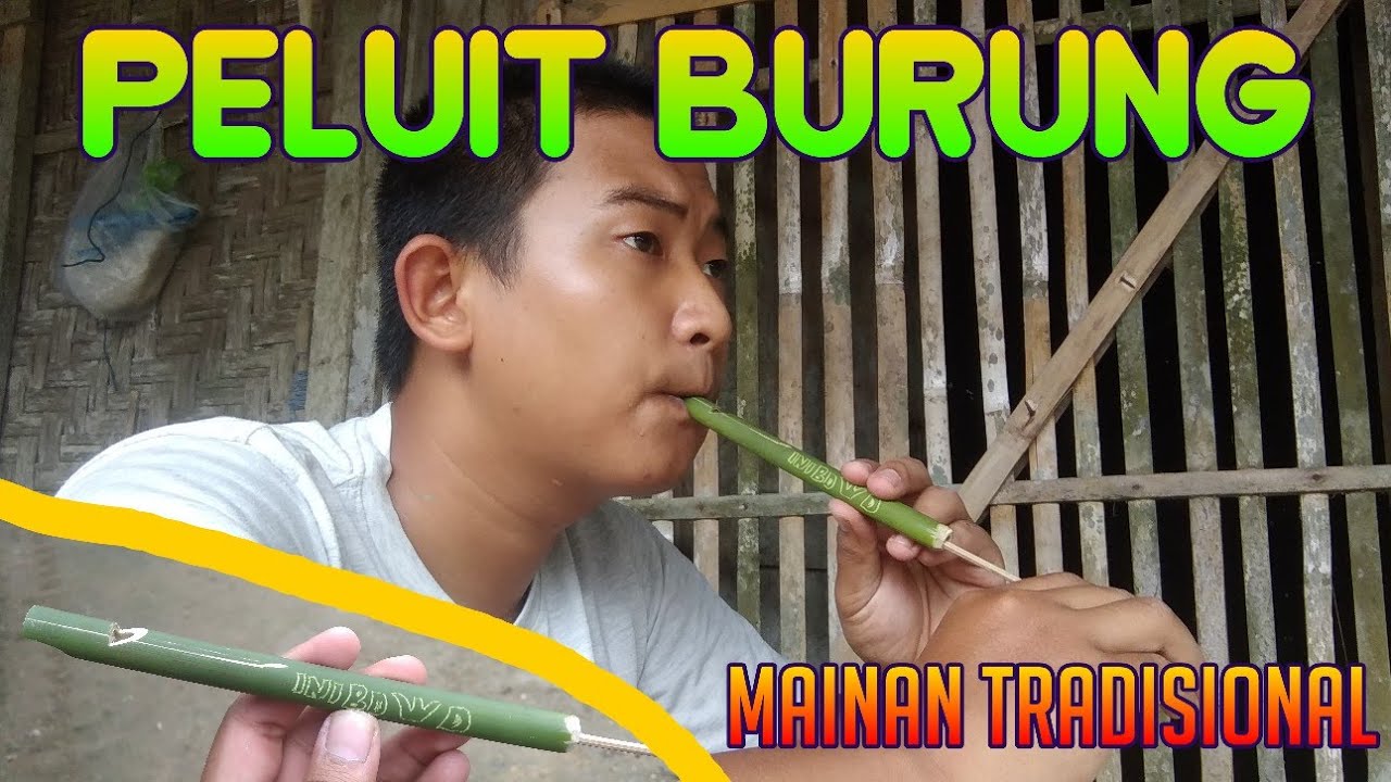 PELUIT SUARA BURUNG | Peluit bambu tradisional | mainan tradisional