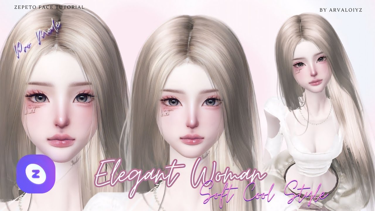 Zepeto Face Tutorial‼️Elegant Woman 🎀 [Oplas Zepeto] Pro & Non Pro!