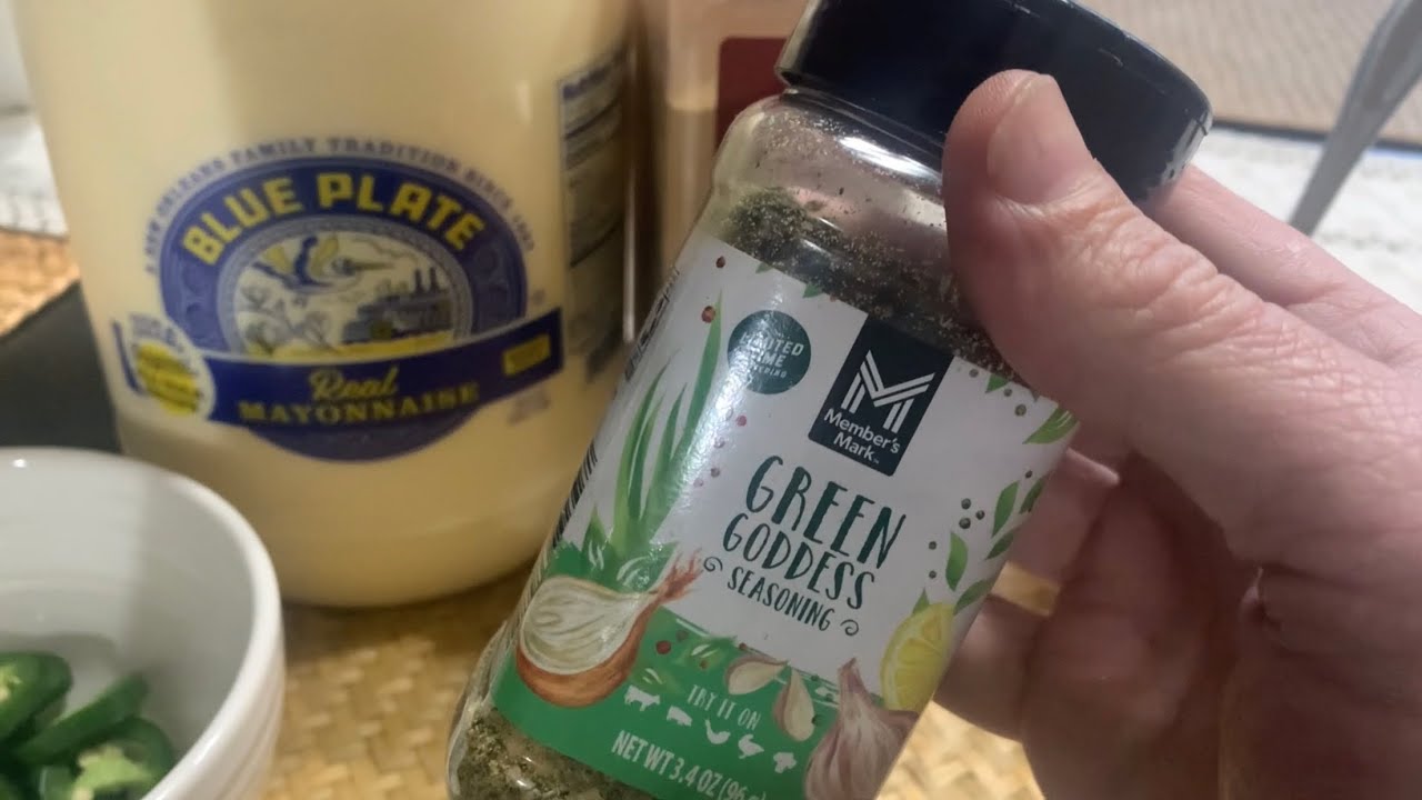Green Goddess seasoning + Blue Plate Heavy mayo dressing recipe low carb A+++