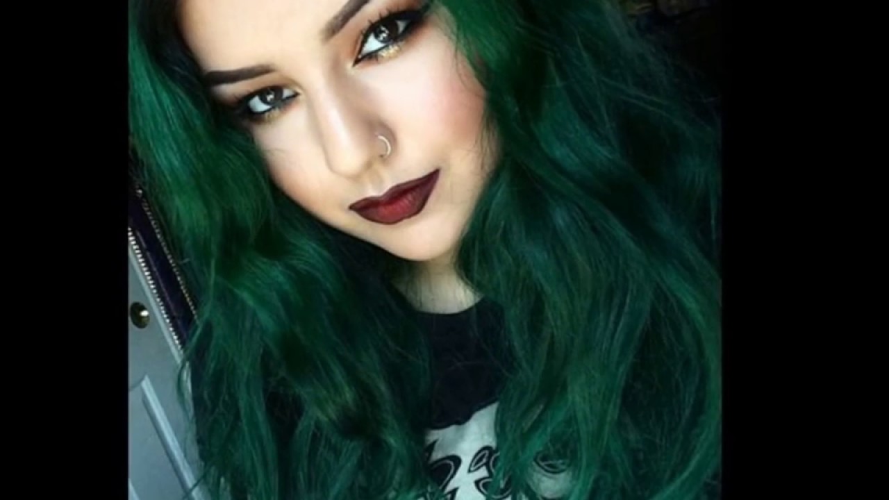 Cabello verde tendencia 2017.