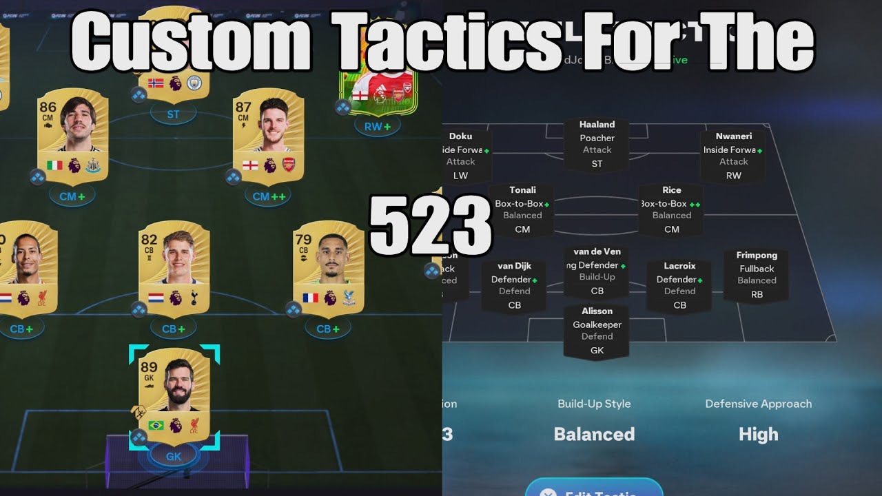 "Rating Reload Patch" BEST Custom Tactics For The 523 On FC26!! 😁🔥