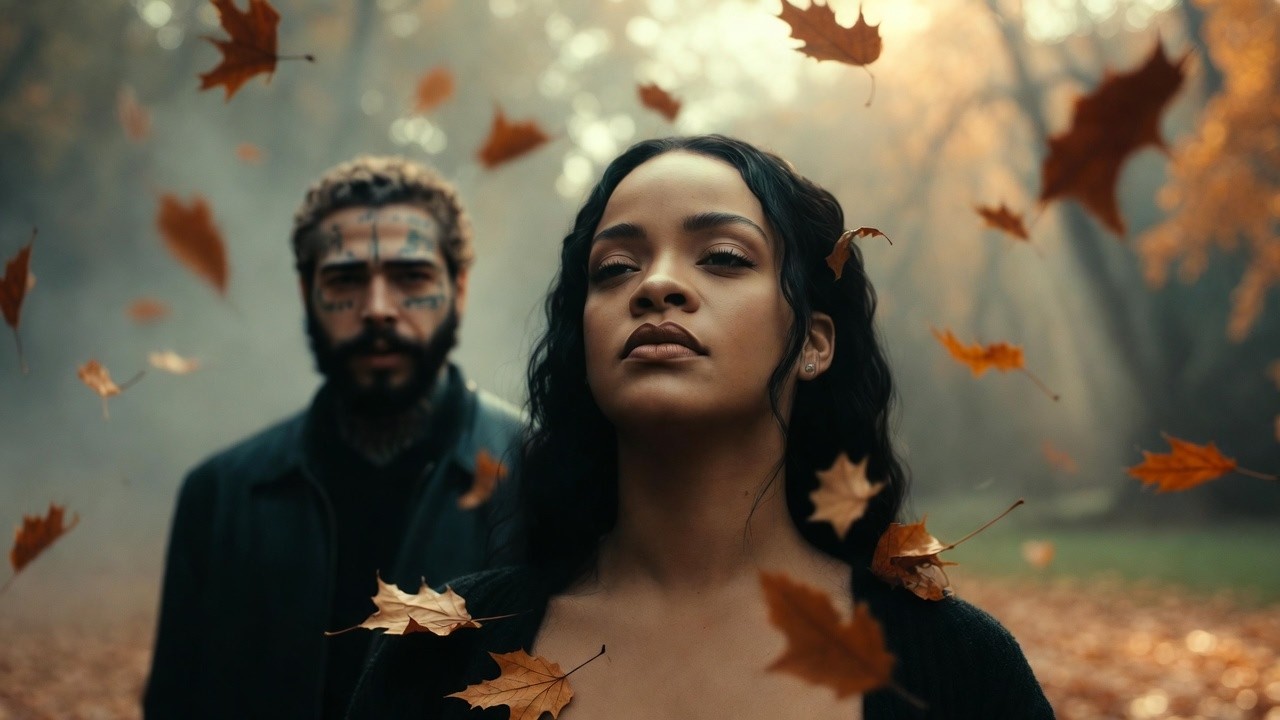 Rihanna ft  Post Malone - Beautiful Fall (Lyrics Video