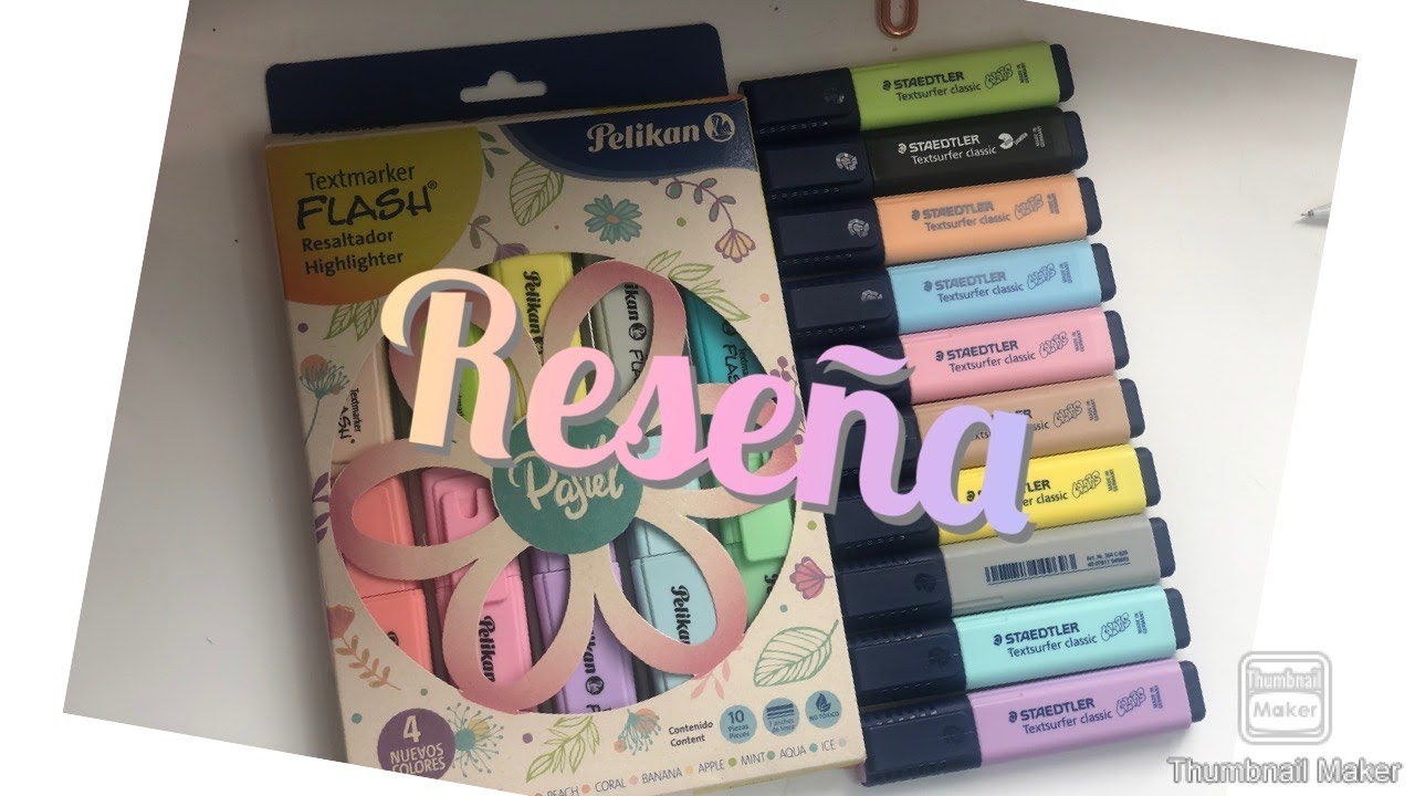 🖍Reseña  Marcatextos PELIKAN  PASTEL VALEN LA PENA? COMPARATIVA CON STAEDTLER 🖍